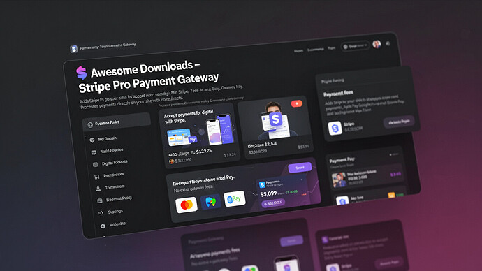Awesome Downloads - Stripe Pro Payment Gateway