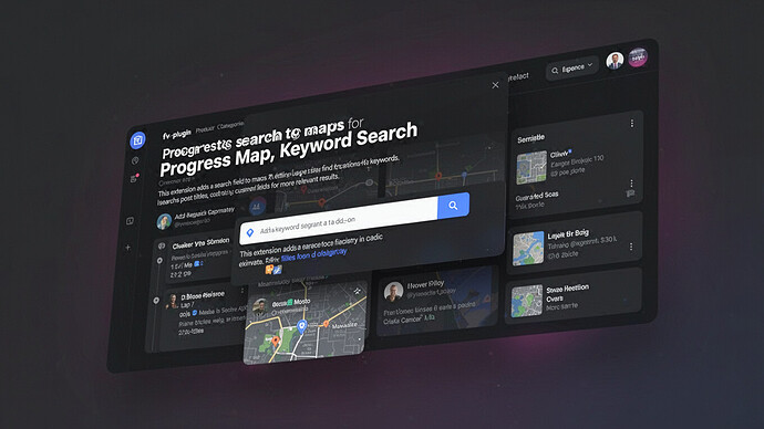 Progress Map, Keyword Search