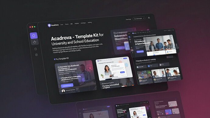 Acadrova - Template Kit for University and School Education