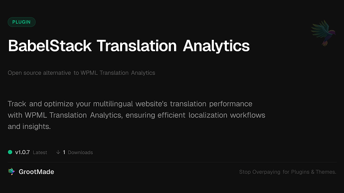 BabelStack Translation Analytics