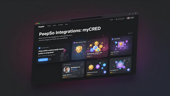 PeepSo Integrations: myCRED
