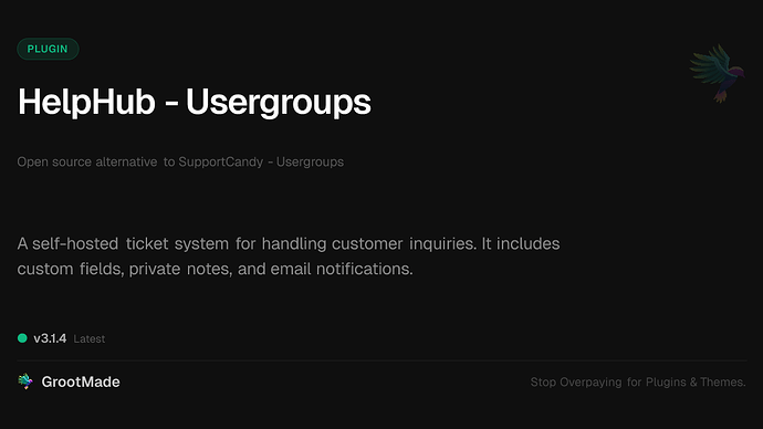 HelpHub - Usergroups