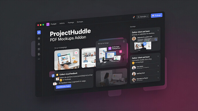 ProjectHuddle — PDF Mockups Addon