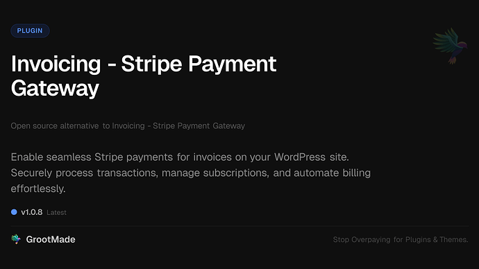 Invoicing - Stripe Payment Gateway
