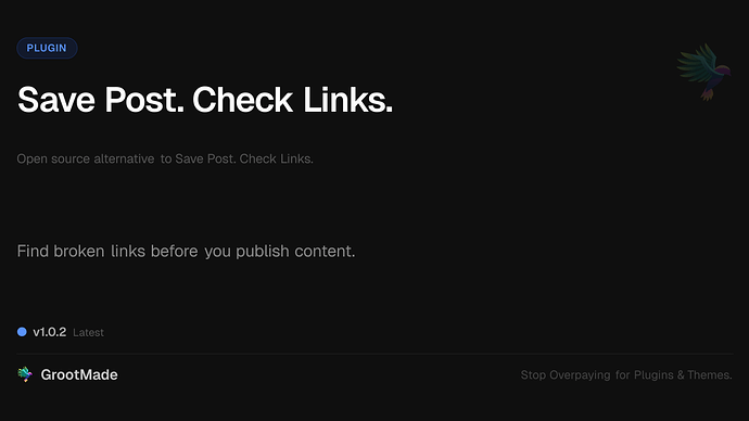 Save Post. Check Links.