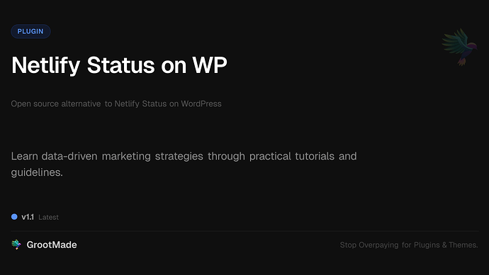 Netlify Status on WP