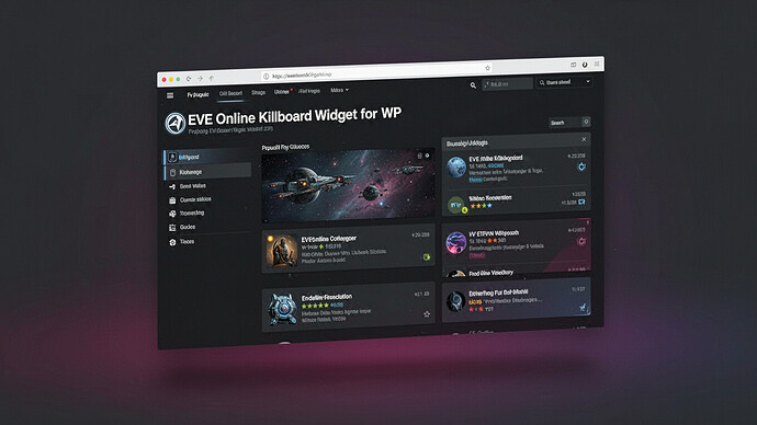 EVE Online Killboard Widget for WP