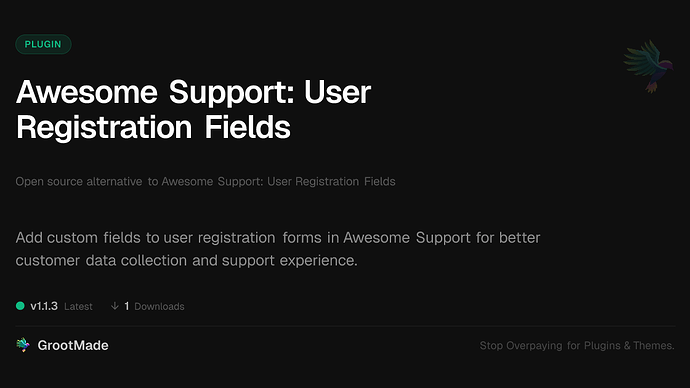 Awesome Support: User Registration Fields