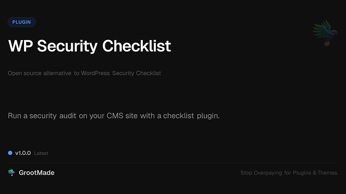 WP Security Checklist