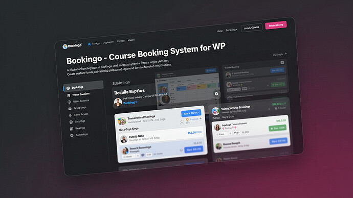 Bookingo - Course Booking System for WP