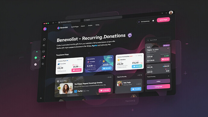 Benevolist - Recurring Donations