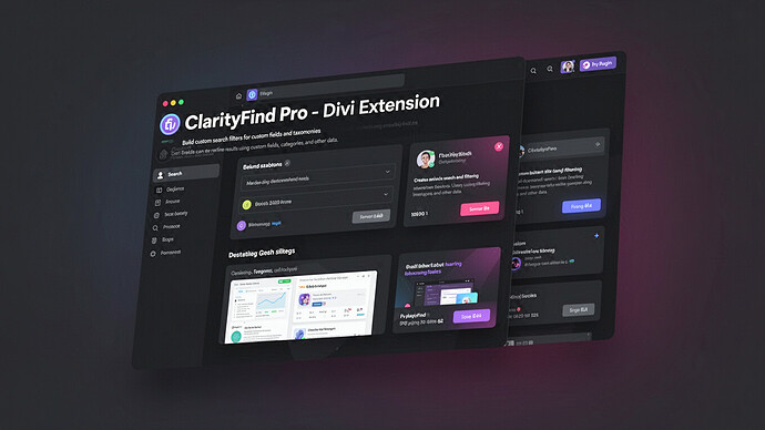 ClarityFind Pro - Divi Extension
