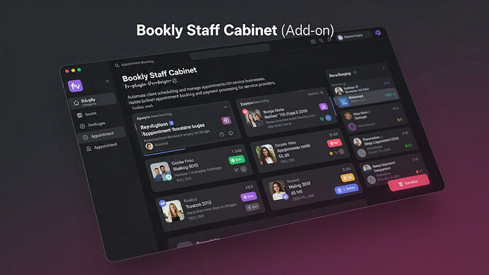 Bookly Staff Cabinet (Add-on)