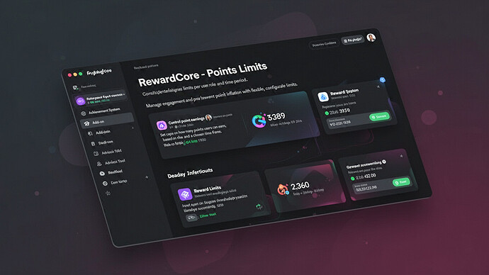 RewardCore - Points Limits