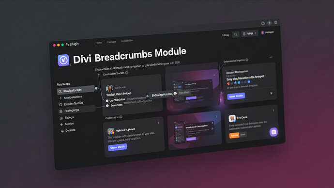 Divi Breadcrumbs Module