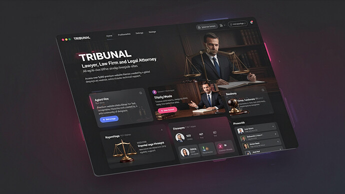 TRIBUNAL - Lawyer, Law Firm and Legal Attorney single page Theme