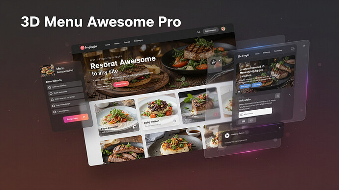 3D Menu Awesome Pro