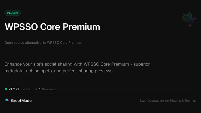 WPSSO Core Premium