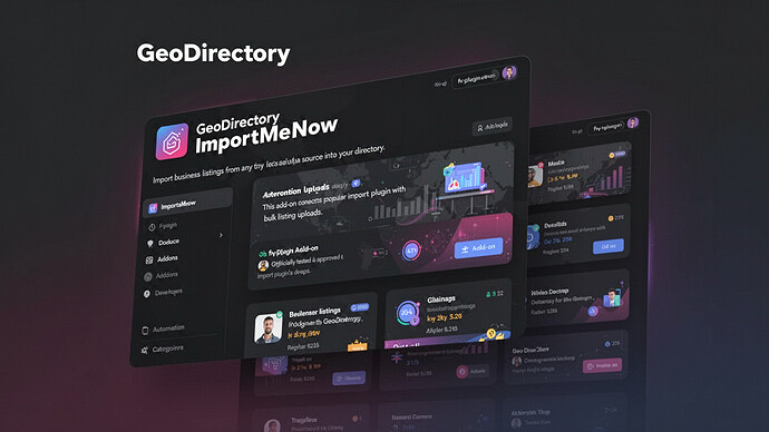 GeoDirectory ImportMeNow