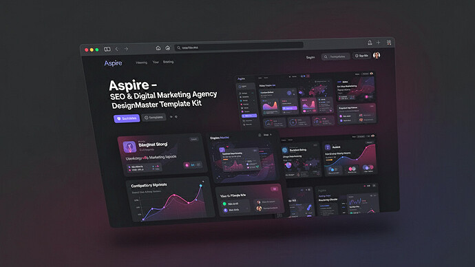 Aspire - SEO & Digital Marketing Agency DesignMaster Template Kit