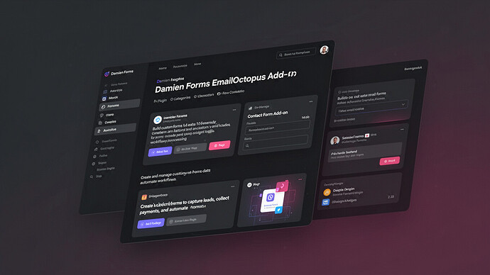 Damien Forms EmailOctopus Add-On