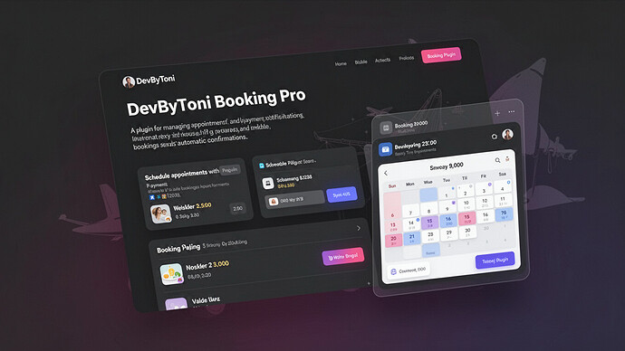 DevByToni Booking Pro