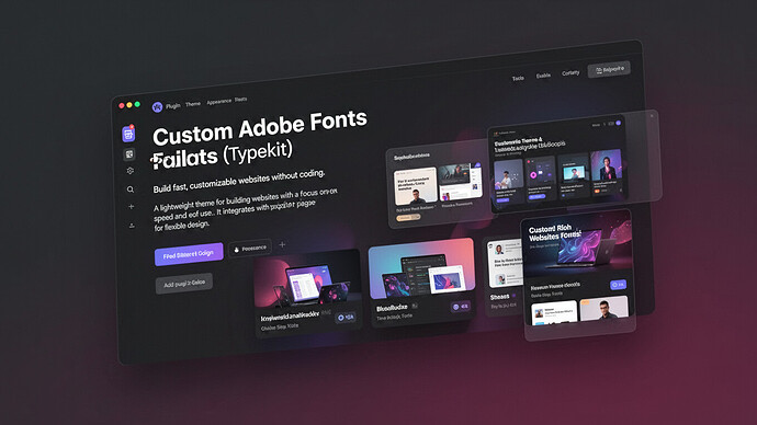 Custom Adobe Fonts (Typekit)