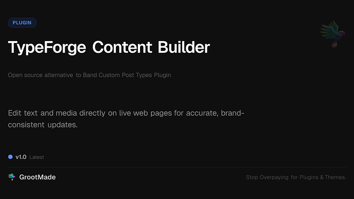 TypeForge Content Builder