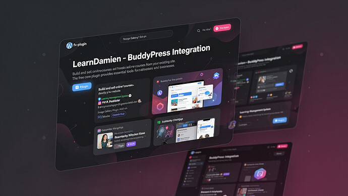 LearnDamien - BuddyPress Integration