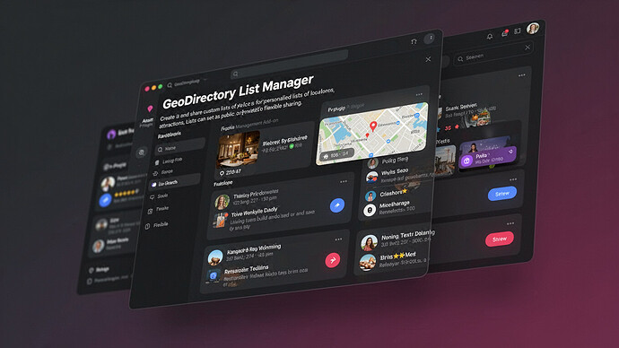 GeoDirectory List Manager