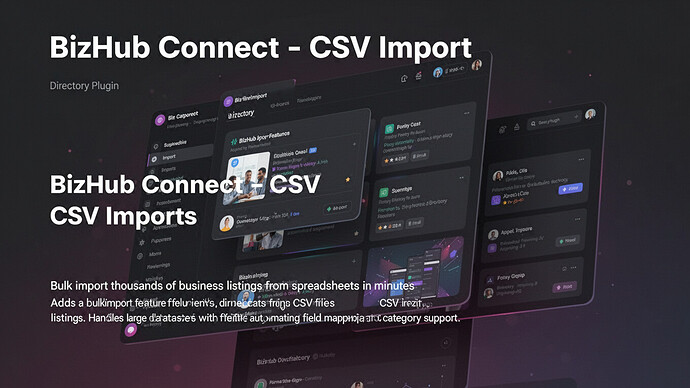 BizHub Connect - CSV Import