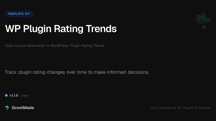 WP Plugin Rating Trends