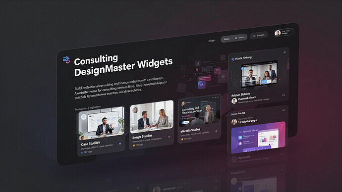 Consulting DesignMaster Widgets