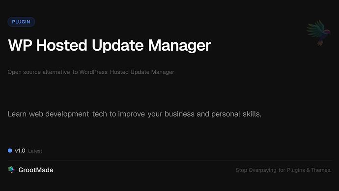 WP Hosted Update Manager