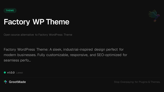 Factory WP Theme