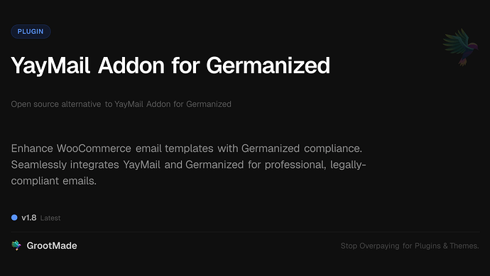 YayMail Addon for Germanized