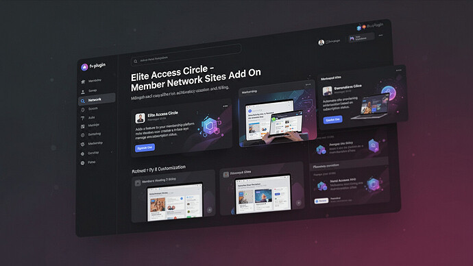 Elite Access Circle - Member Network Sites Add On