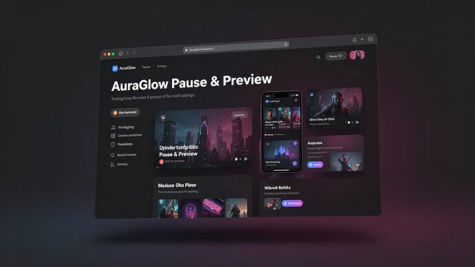 AuraGlow Pause & Preview