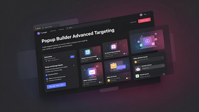 Popup Builder Advanced Targeting