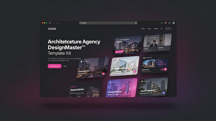 XOOX - Architecture Agency DesignMaster Template Kit