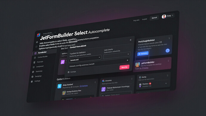 JetFormBuilder Select Autocomplete