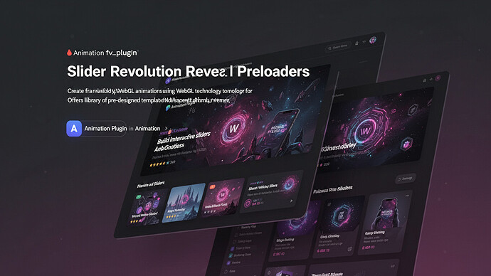Slider Revolution Reveal Preloaders
