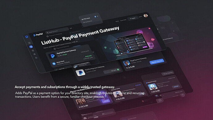 ListHub - Paypal Payment Gateway