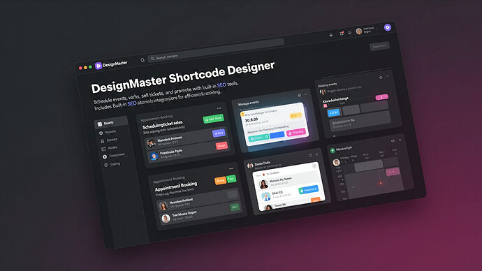 DesignMaster Shortcode Designer