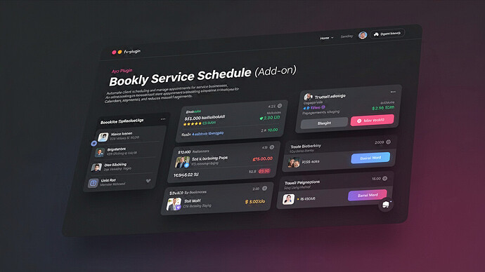 Bookly Service Schedule (Add-on)