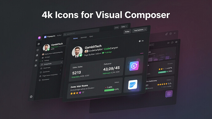 4k Icons for Visual Composer