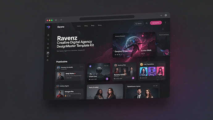 Ravenz - Creative Digital Agency DesignMaster Template Kit