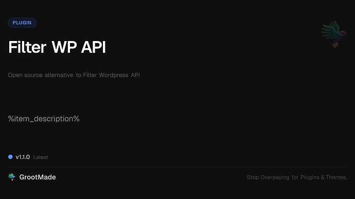 Filter WP API