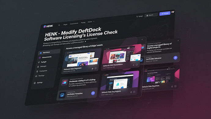 HENK - Modify DeftDock Software Licensing's License Check