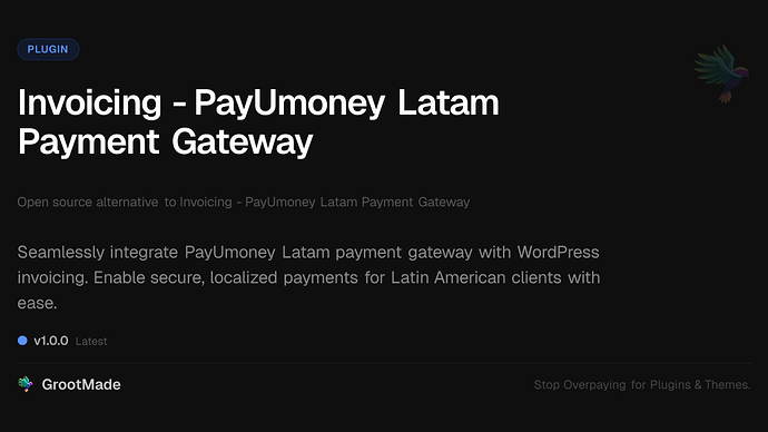Invoicing - PayUmoney Latam Payment Gateway